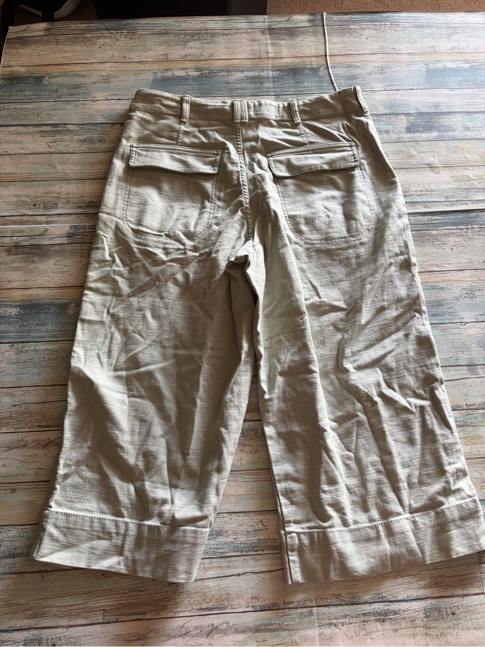 Anthropologie Pilcro Cropped Utility Pants Size29 Sage Green - Picture 5 of 9